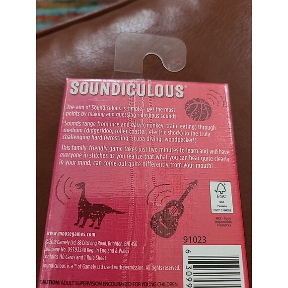 Soundiculous: Pocketsize Party Card Game of Sounds by Moose Games Sealed Box - Picture 6 of 7